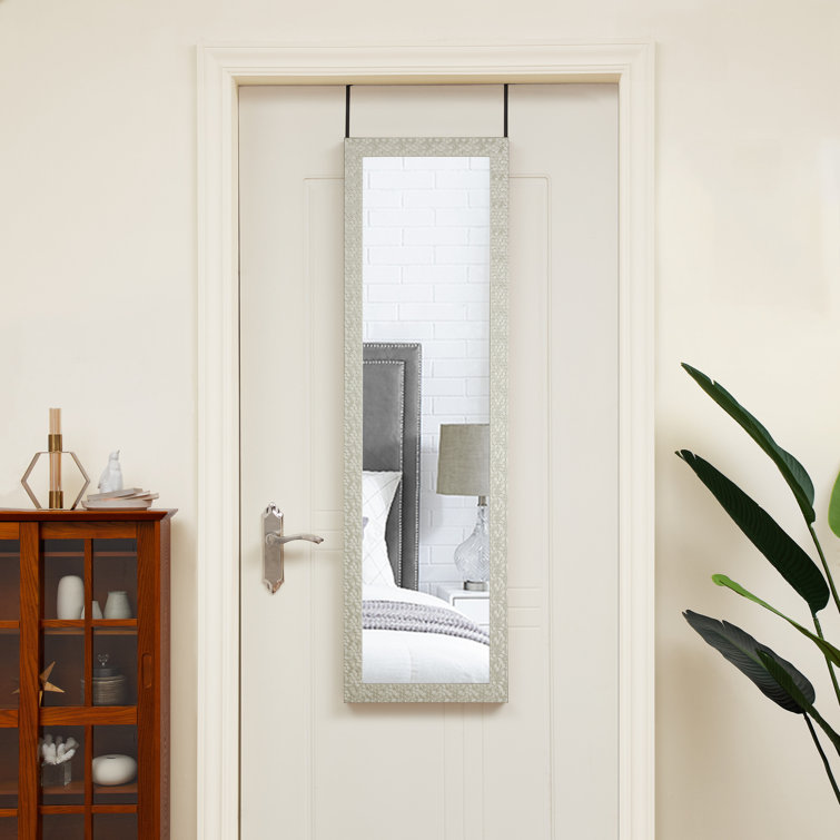 Over the door online mirror with lights